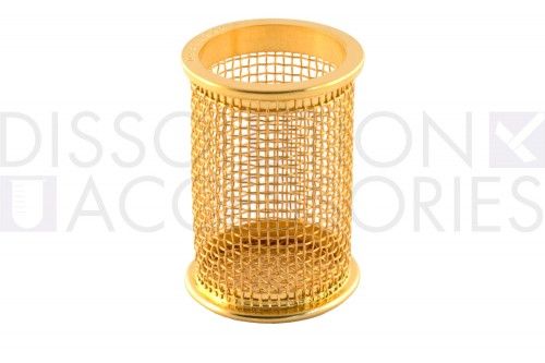Dissolution Accessories Korb 20 mesh, Edelstahl, Gold beschichtet, Hanson