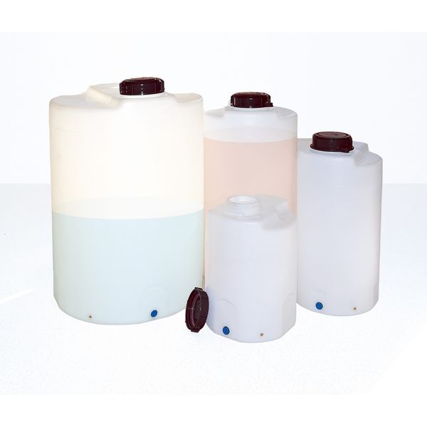 Bürkle Mixing/dosing container, open.Ø 150mm, 200l, w/cap