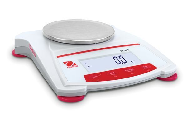 Ohaus Tragbare Waage Scout, SKX421-EU, Ablesbarkeit (d) 0,1g, Wägebereich 420g Plattform Ø120mm, USB