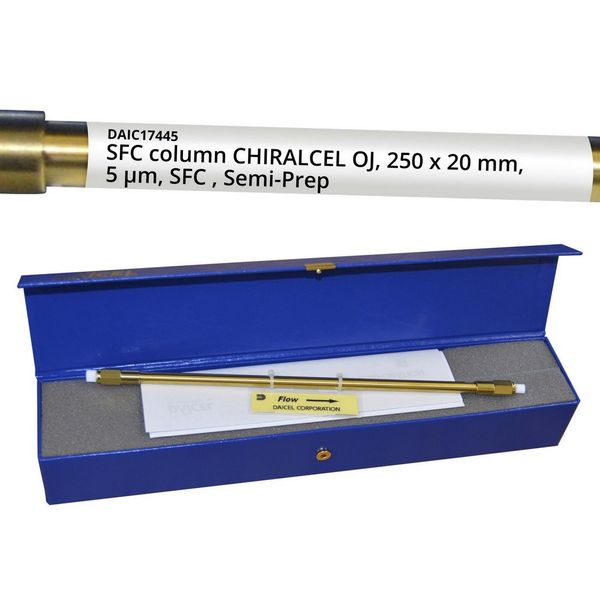 Chiral HPLC-Säule CHIRALCEL OJ, 250 x 20 mm, 5 μm, SFC, Semi-Prep