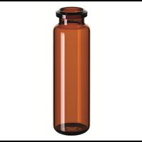 ND20/ND18 20ml Headspace-Flasche, 75,5x23mm, Braunglas, gerundeter Boden, 10x100/PAK
