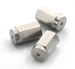 Trajan (SGE) Edelstahl Nut - 1/16'' AD, 1,2 mm Loch, 5 St/Pkg