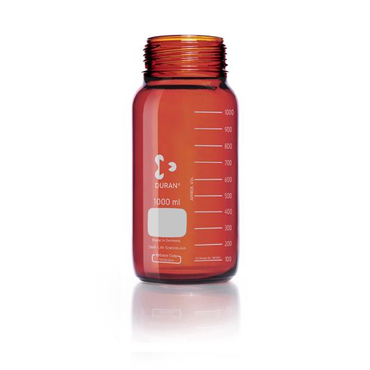 Duran Group Wide neck bottle, amber glass, GLS 80, 1000 ml, 10 pc/PAK