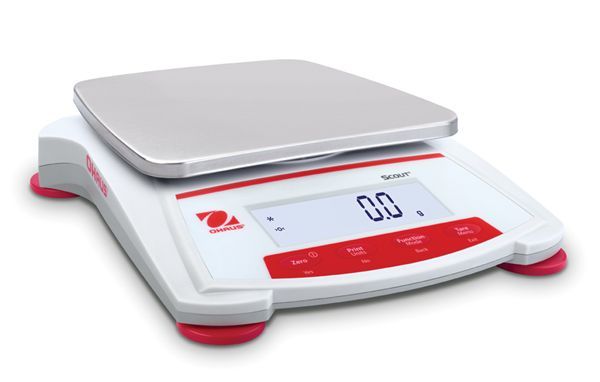 Ohaus Portable Balance Scout, SKX2201-EU, Readability (Certified) 0.1g, Maximum Capacity 2200g Pan Size 170x140mm, USB