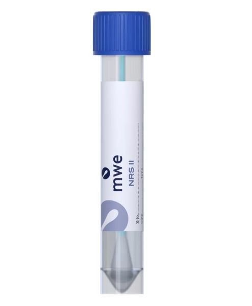 MEDICAL WIRE & EQUIPMENT NRS II Transwab , spezielle Viskosespitze, blauer Polystyrolstab, im Polypropylen-Röhrchen mit 10,0 ml neutralisierende NRS-