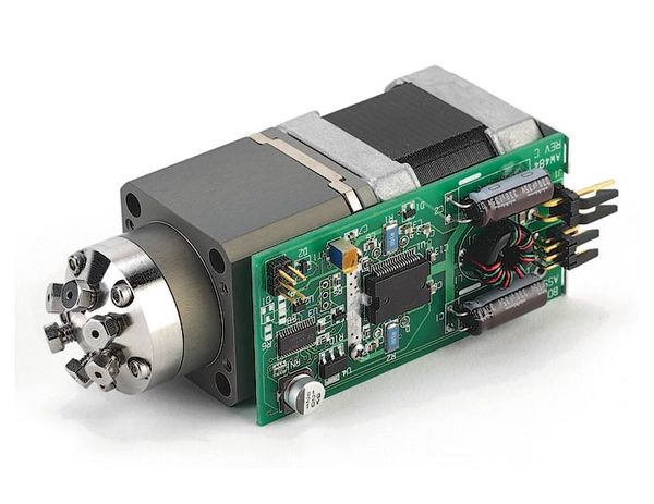 Vici Valco 10 Port 2 Pos Valve, Motor, 1/16'' Fitting, 0,25 mm Port, 50°C / 5000psi, für Flüssigkeiten, N60/H
