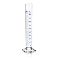 Product Image of Cylinder Graduated, high form hexagonal base, class A, blue, 100ml