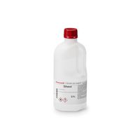 Product Image of Ethanol, absolut, flüssig (klar, farblos), ≥99.8%, für GC, Plastikflasche, 5 L, Reag. ISO, Reag. Ph. Eur.