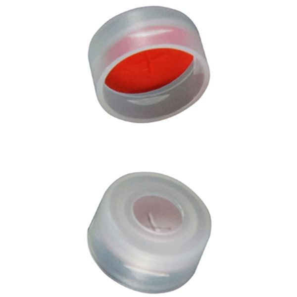 Microsolv Snap Cap transparent with SOFT-Guard Septa SIL/PTFE, +slit, 1000 pc/PAK