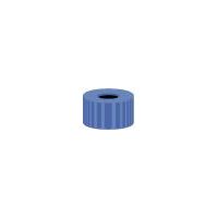 Product Image of N 9 PP screw cap, blue, center hole pack of 100
