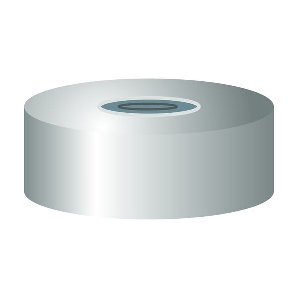 Macherey-Nagel ND20 Magnetische Bördelkappe, silber, 8 mm Loch Butyl dunkelgrau/zentrische PTFE-Laminierung grau, 100 St/Pkg