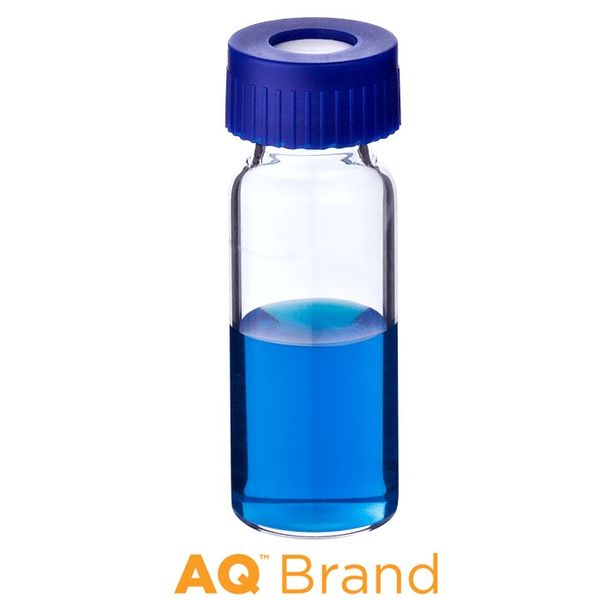Microsolv EPP Vial clear, 2 ml, Screw Cap blue with Sil/PTFE Septa slit, pre-assembled, 100 pc/PAK