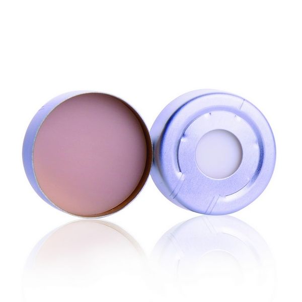 DWK Wheaton 20 mm, Bördelkappe, Überdrucksicherung, Septen PTFE hellbraun/Silikon weiß, 100 St/Pkg