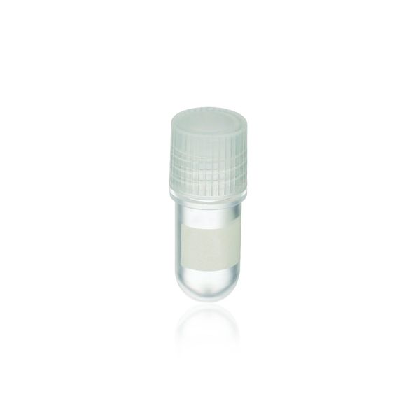 DWK Wheaton 1.2 ml CryoELITE cryovials, PP, round bottom, patch, natural sealing cap, external thread, 500 pc/PAK