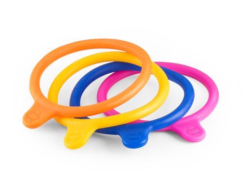 Duran Group DURAN GL 56 Kennzeichnungsring (bottle tag) aus Silikon, Orange, 20 St/Pkg
