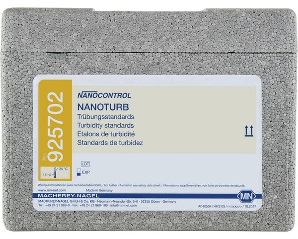 Macherey-Nagel NANOCONTROL NANOTURB Trübungsstandard mit 4 Rundküvetten (1,4,100,400 NTU), für die nephelometrische Trübungskalibration der NANOCOLOR 