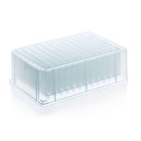 Product Image of 96-well Deep-well plate, PP, U-bottom, well shape round, standard, 1,1 ml, BIO-CERT PCR-Q, non-sterile, 24 pc/PAK