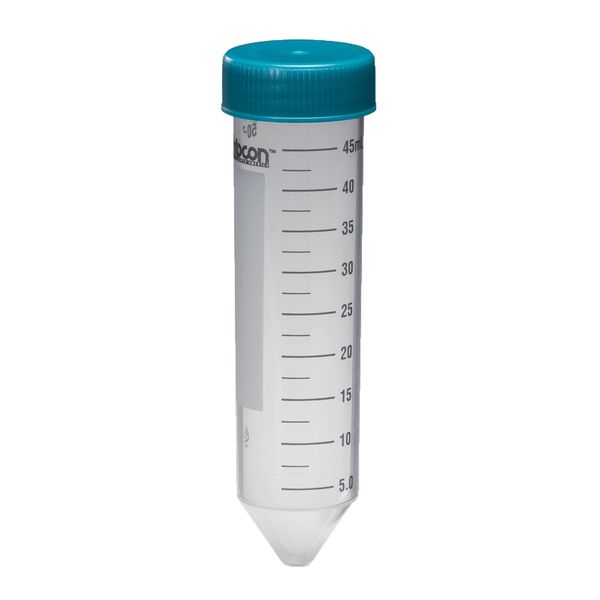 PerkinElmer Konische Superclear-Röhrchen mit flachen Kappen, 50 ml, Masse, Röhrchen und Kappen in separaten Beuteln, 500 St/Pkg
