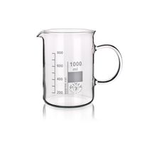 Product Image of Beaker, low form with spout and handle, 1000 ml, 2/PK