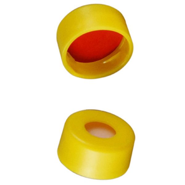 Microsolv Snap Cap yellow, 11 mm, with SOFT-Guard Septa SIL/PTFE, 1000 pc/PAK