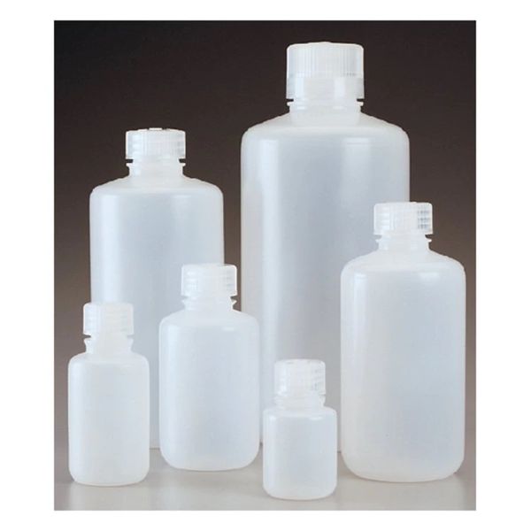 Nalgene Thermo Scientific Enghalsflasche Economy, HDPE, 250 ml, mit PP-Schraubverschluss, 250 St/Pkg