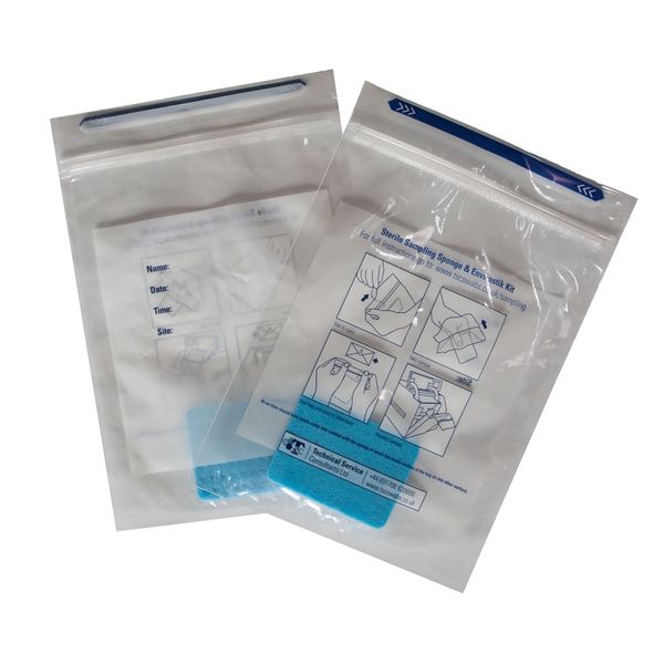 TSC Kadaver Probennahme-Schwamm, befeuchtet mit gepuffertem Peptonwasser, im Stomacher-Beutel, 200 St/Pkg