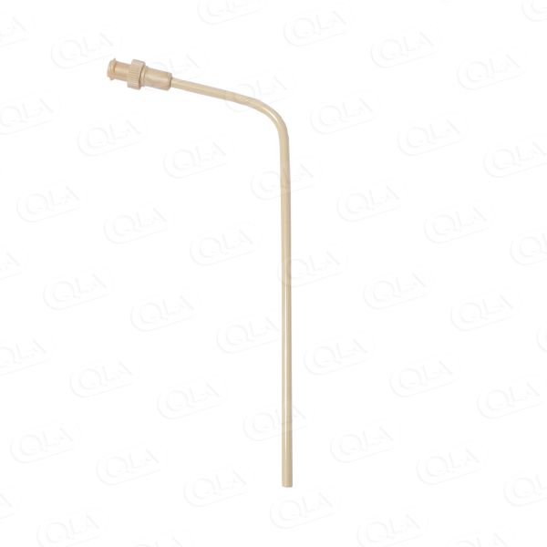 QLA 4.75 inch (120mm) Bent Peek 1/8 inch (3.2mm) OD Cannula with PEEK Luer Lock