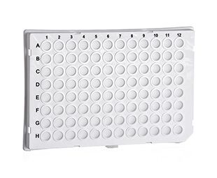 Greiner Bio-One Sapphire PCR Mikroplatte, 96 Well, PP, mit Halbrand, für LightCycler , weiß, 4 x 25 St/Pkg