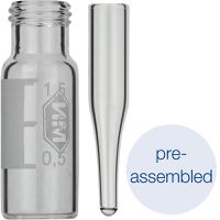 Product Image of Pre-assembled vials 702713: 1,5 mL Screw Neck Vial N 9, with 702813, clear, 100/PAK