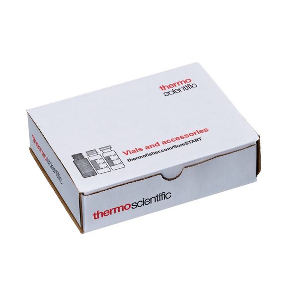 Thermo Fisher Scientific SureSTART 4 ml Schraubfläschchen, Level 2, Braunglas, weiße PP Kappe + weißer PE-Schaum/weißes PTFE Septum, 100 St/Pkg