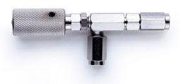 Trajan (SGE) Edelstahl On/Off Valve für SMOV, manuell, mit L-Einzel-Auslass, 1/16'' AD