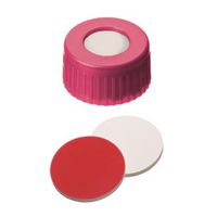 Product Image of Kurzgewindekappe, ND9, pink, Silikon weiß/PTFE rot, UltraClean, 10x100/PAK