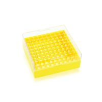 Product Image of KeepIT-100 yellow Freezing Box, Plastic, for 100 cryogenic vials with internal thread, 10 pc/PAK