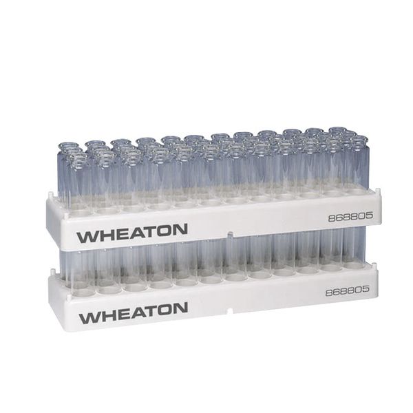 DWK Wheaton PP rack with 36 positions, cup ID 23.1 mm, 5 pc/PAK