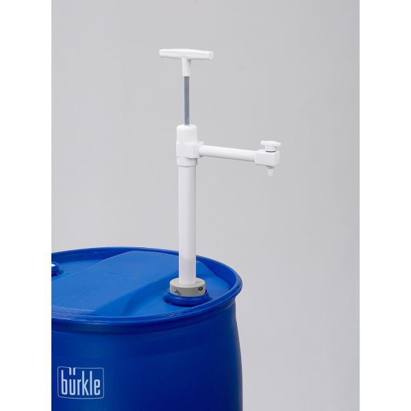 Bürkle Barrel pump ultra-pure PTFE with outlet elbow, 40 cm