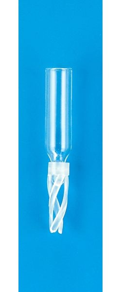 JG Finneran 50 μl Glass Big Mouth Conical Limited Volume Insert, 6x25 mm Precision-Formed Mandrel Interior, with Bottom Spring, 100 pc/PAK