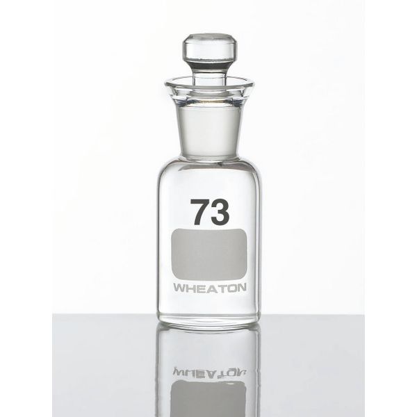 DWK Wheaton BOD bottle, 60ml, ''Robotic'' stopper, numbered from 73-108, 43 x 115 mm, 36 pc/PAK