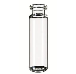 Altmann Analytik ND20/ND18 20ml Headspace-Flasche, 75,5 x 22,5 mm, Klarglas, langer Hals, gerundeter Boden, DIN-Rollrand, 10x100/PAK