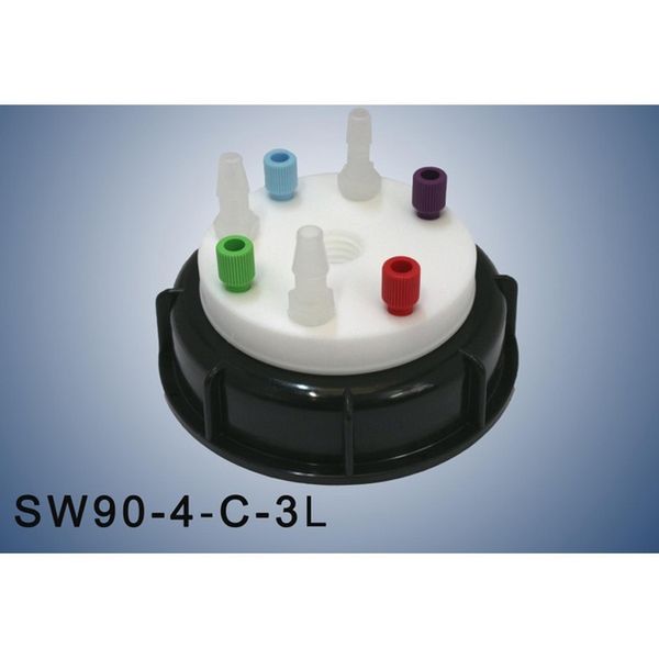 A.I.T. France Smart Waste Cap S90, charcoal filter emplacement + 4 entries (1/8 or 1/16 ) + 3 leaks (6-9 mm)