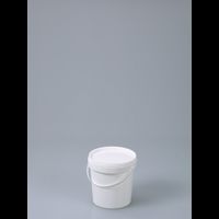 Packaging bucket, PP white, 1 l, w/ closure, old No. 2327-01