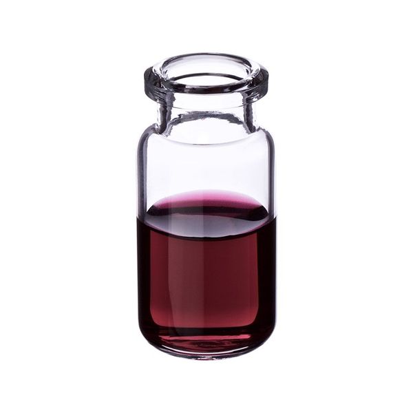Microsolv Headspace Vial clear, 10 ml, Crimp Top 20 mm, PE Style, Round Bottom, 100 pc/PAK