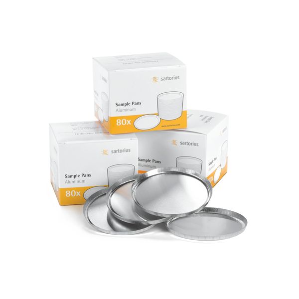 Sartorius Einweg-Probenschalen aus Aluminium, 80 St/Pkg