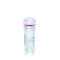 Product Image of Cryotubes, 1,2 ml, with external thread, screw cap with silicone seal, PP, 12,5 mm x 41 mm,  sterile, 10 x 100 pc/PAK