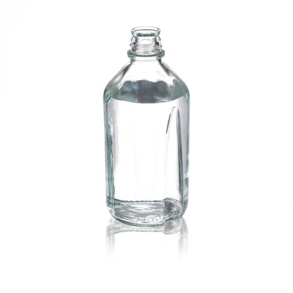 DWK Wheaton Medienflasche, 1000ml, klar, Boro, ohne Verschlusskappe, 12 St/Pkg