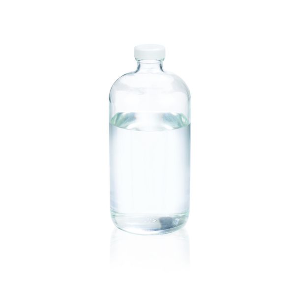 DWK Wheaton Rundflasche Boston, Klarglas, 32oz, PP-Schraubkappe weiß, 33-400 mit PV-Einlage, 94 x 206 mm, 12 St/Pkg