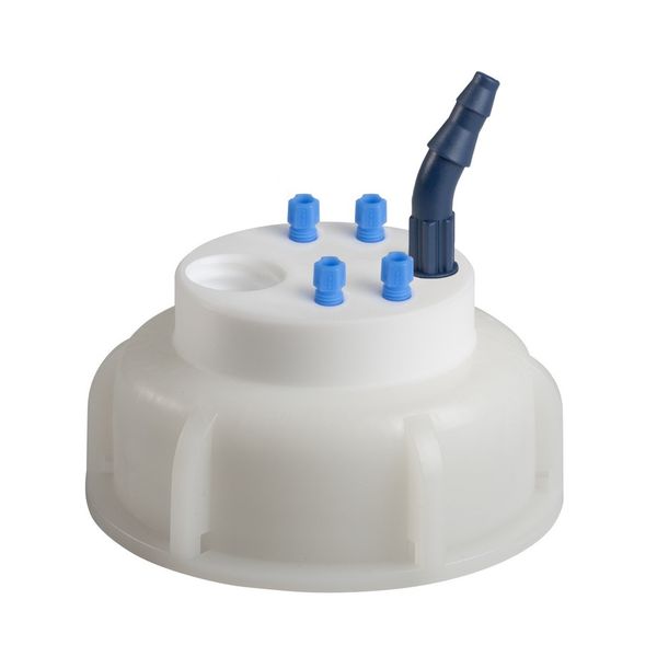 SCAT SafetyWasteCap, S65, 4x 3,2 mm AD, 1x 5,0 - 11,5mm ID + Anschluss für Abluftfilter
