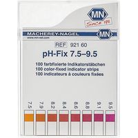 Product Image of Indikatorstäbchen pH-Fix pH 7,5...9,5 nicht blutend (Pack=100 Stäbchen), 6x85mm