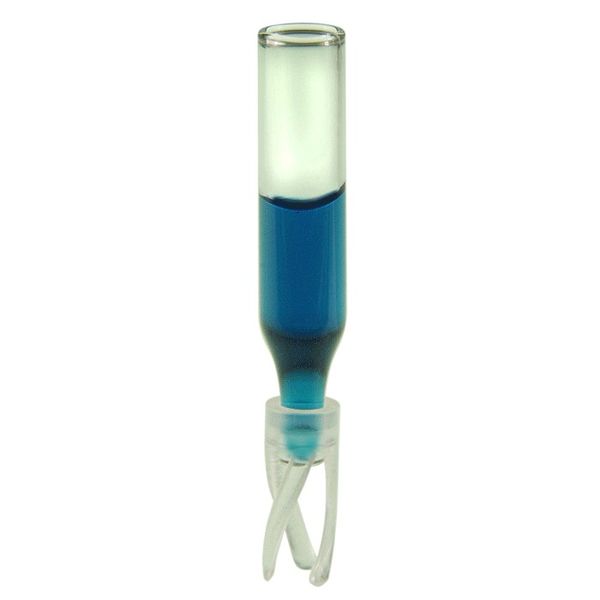 Microsolv Micro Inserts 300 μl, clear glass, 6 x 29 mm OD, wider conical point, with spring, For use in 2ml autosampler vials, 100 pc/PAK