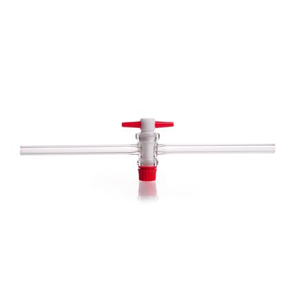 Duran Group DURAN Single way stopcocks, complete with PTFE-key, bore 2 mm, NS 12.5, 50 pc/PAK