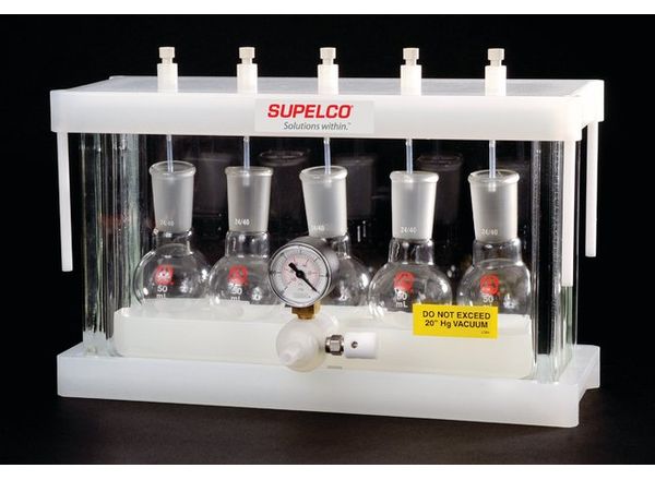 Supelco VISIPREP 5-Port Kolben-Vakuum-Manifold